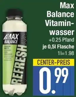 E-Center Max Balance Vitaminwasser Angebot