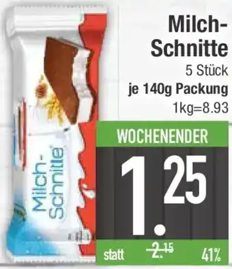 E-Center Milch Schnitte Angebot