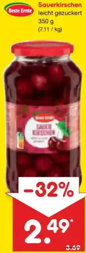 Netto Marken-Discount Beste Ernte Sauerkirschen Angebot
