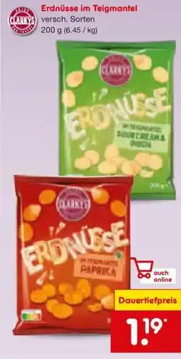 Netto Marken-Discount CLARKYS Erdnüsse im Teigmantel Angebot