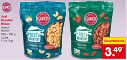 Netto Marken-Discount CLARKYS Just Roasted Nüsse Angebot