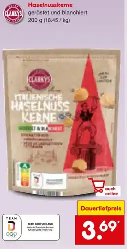 Netto Marken-Discount CLARKYS Haselnusskerne Angebot