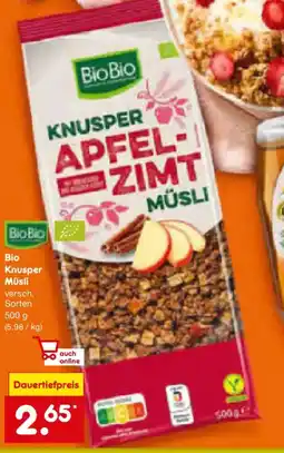 Netto Marken-Discount Bio Knusper Müsli Angebot