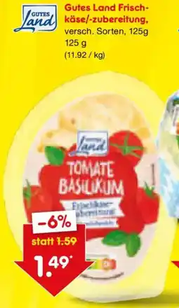Netto Marken-Discount Gutes Land Frischkäse/-zubereitung, Angebot