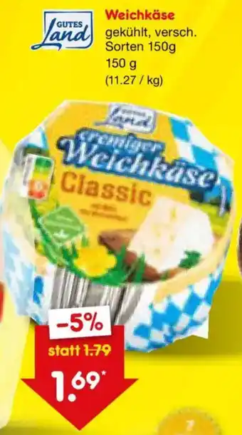 Netto Marken-Discount Gutes land weichkäse Angebot