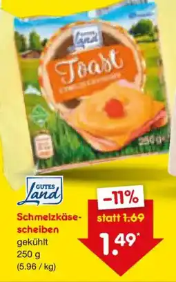 Netto Marken-Discount Gutes land schmelzkäse scheiben Angebot