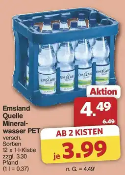 Famila Nord West Emsland Quelle Mineralwasser PET Angebot