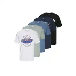 Netto Marken-Discount Jack & Jones T-Shirt LOGO Kurzarmshirt 5er Pack Angebot