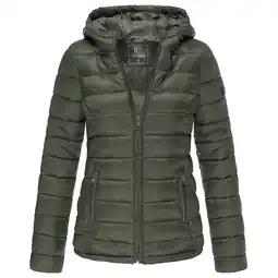 Netto Marken-Discount MARIKOO Damen modische Steppjacke Übergangsjacke mit großer Kapuze Lucy Angebot