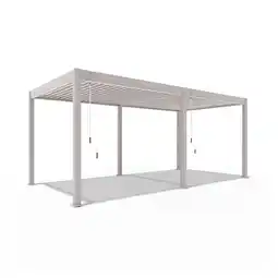 Netto Marken-Discount Weide_Deluxe_Pergola_Alu 3 m x 6 m x H 255 cm_sand Angebot
