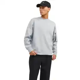 Netto Marken-Discount Jack & Jones Pullover Sweatshirt mit Rundhalsausschnitt, Rippbündchen und Ärmel-Tasche Angebot