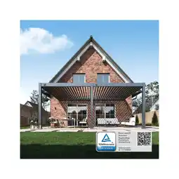 Netto Marken-Discount Weide_Deluxe Plus_Wand Pergola_4x6_Höhe 255 cm_anthrazit Angebot