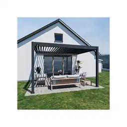 Netto Marken-Discount Weide_Deluxe_Wand Pergola_3x4_Höhe 255 cm_anthrazit Angebot