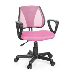Netto Marken-Discount hjh OFFICE Kinderdrehstuhl KIDDY CD Stoff / Netzstoff mit Armlehnen Angebot