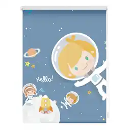 Netto Marken-Discount Lichtblick Rollo Klemmfix, ohne Bohren, Verdunkelung, Astronaut - Blau Angebot