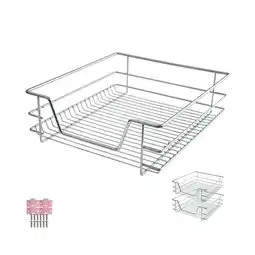 Netto Marken-Discount tectake Teleskopschublade, verchromt, verstellbare Breite, einfache Montage Angebot