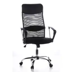 Netto Marken-Discount hjh OFFICE Home Office Chefsessel ARIA HIGH Kunstleder/Netzstoff mit Armlehnen Angebot