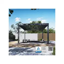Netto Marken-Discount Weide_Deluxe Plus_Pergola_4 m x 4 m x H 255 cm_anthrazit Angebot