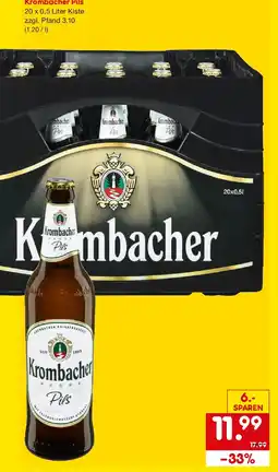 Netto Getränke Discount Krombacher Pils Angebot