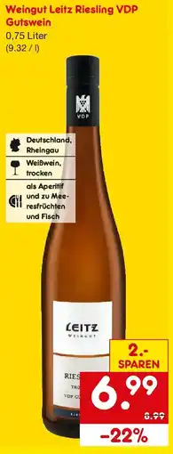 Netto Getränke Discount Weingut Leitz Riesling VDP Gutswein Angebot