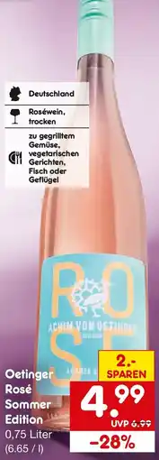 Netto Getränke Discount Oetinger Rosé Sommer Edition Angebot