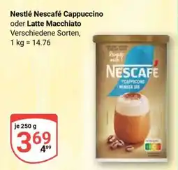 Globus Nestlé Nescafé Cappuccino oder Latte Macchiato Angebot