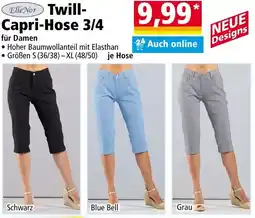 Norma ElleNor Twill Capri-Hose 3/4 Angebot