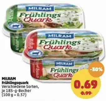 PENNY Milram Frühlingsquark 185g Becher Angebot