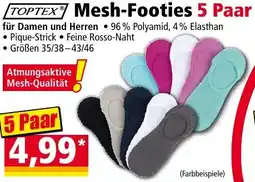 Norma TOPTEX Mesh-Footies 5 Paar Angebot