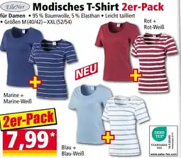 Norma ElleNor Modisches T-Shirt 2er-Pack Angebot
