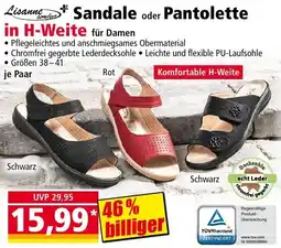 Norma Lisanne Sandale oder Pantolette in H-Weite Angebot