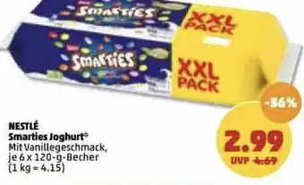 PENNY Nestlé Smarties Joghurt 6x120g Becher Angebot