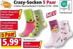 Norma Cool & young Crazy-Socken 5 Paar Angebot