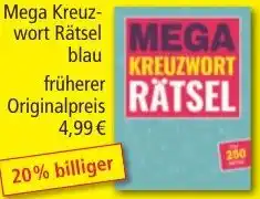 Norma Mega Kreuzwort Rätsel blau Angebot