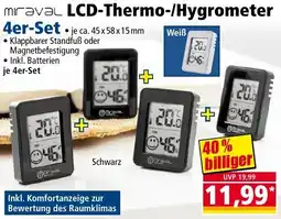 Norma miraval LCD-Thermo-/Hygrometer 4er Set Angebot