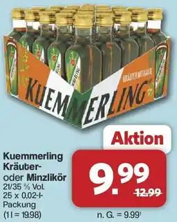 Famila Nord West Kuemmerling Kräuter- oder Minzlikör Angebot