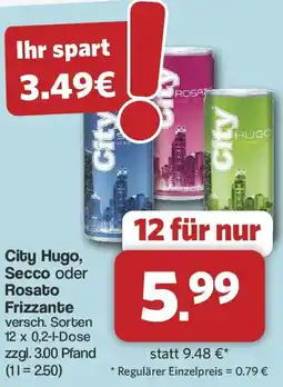 Famila Nord West City Hugo, Secco oder Rosato Frizzante Angebot