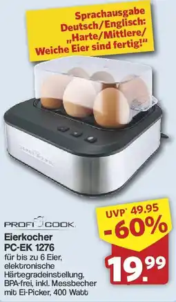Famila Nord West PROFI COOK Eierkocher PC-EK 1276 Angebot