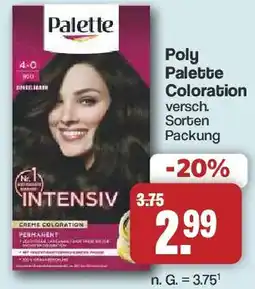 Famila Nord West Poly Palette Coloration Angebot
