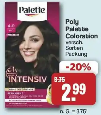 Famila Nord West Poly Palette Coloration Angebot