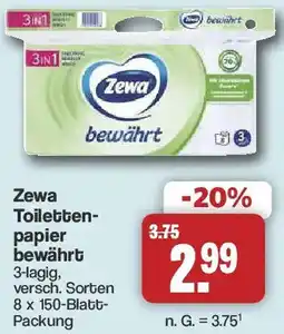 Famila Nord West Zewa Toilettenpapier bewährt Angebot