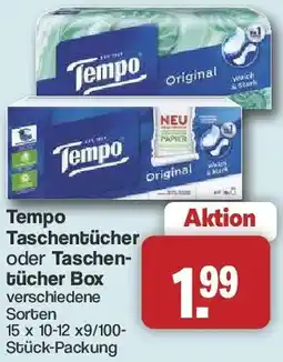 Famila Nord West Tempo Taschentücher oder Taschentücher Box Angebot