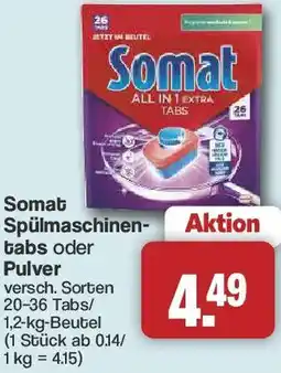 Famila Nord West Somat Spülmaschinentabs oder Pulver Angebot