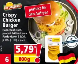 Norma GUT LANGENHOF Crispy Chicken Burger Angebot
