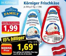 Norma DOVGAN FAMILY Körniger Frischkäse Angebot