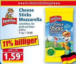 Norma Ferdi Fuchs Cheese Sticks Mozzarella Angebot