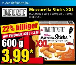 Norma TIME TO TASTE Mozzarella Sticks XXL Angebot