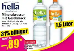 Norma hella Mineralwasser mit Geschmack Angebot