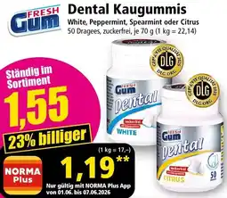 Norma FRESH Gum Dental Kaugummis Angebot