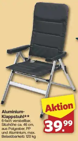 Famila Nord West Aluminium Klappstuhl Angebot